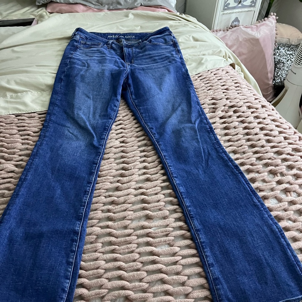 American eagle high rise skinny kick size 12